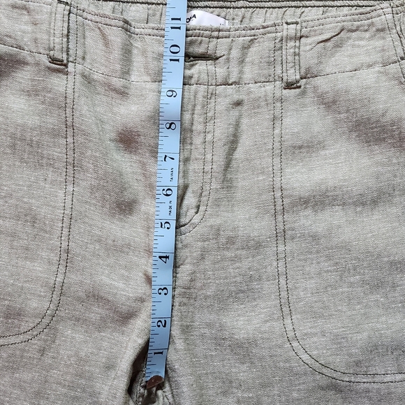 NWOT Sonoma Linen Blend Cargo Jogger Size 12 Color Army Green green - Picture 9 of 15